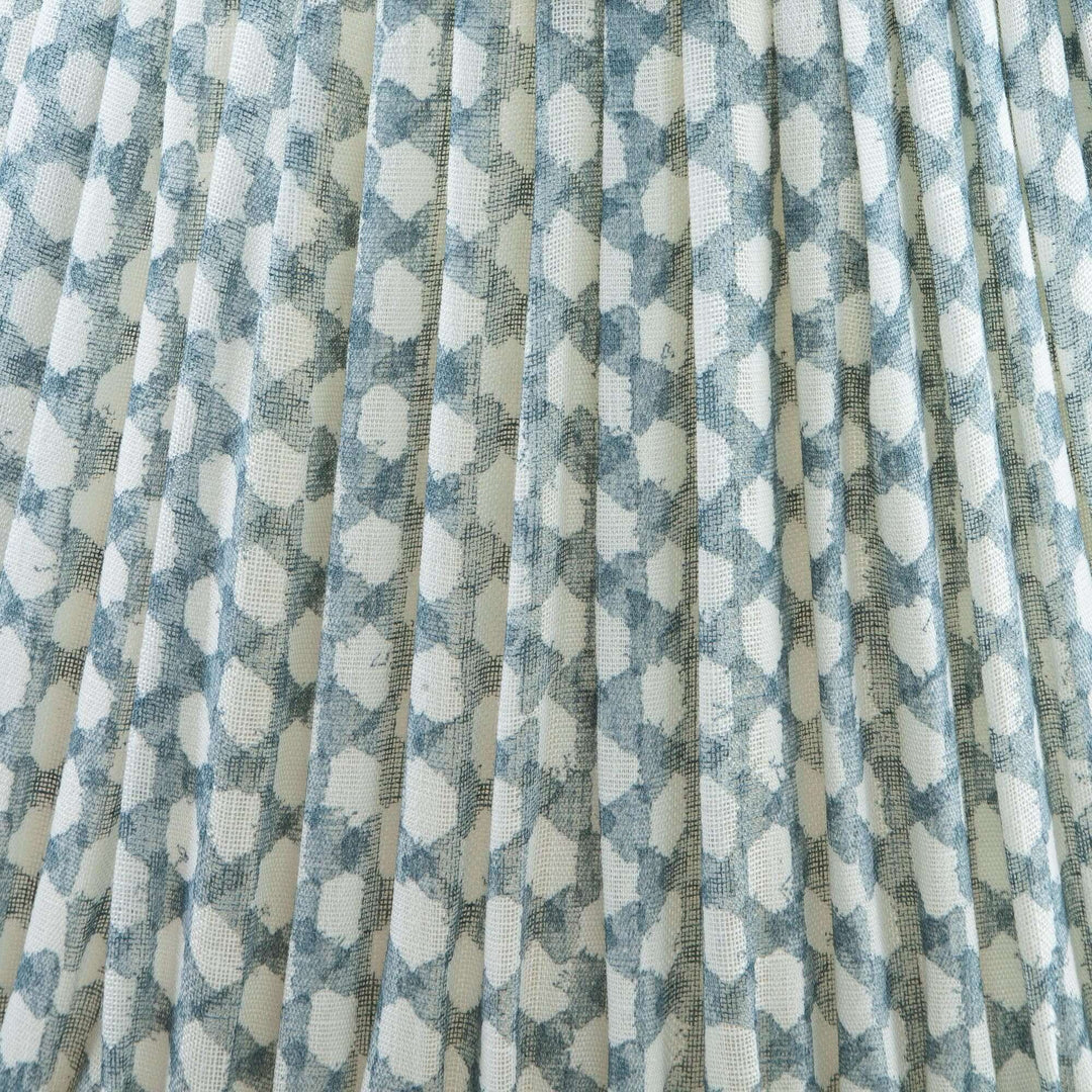 Fermoie Light Blue Wicker Lampshade