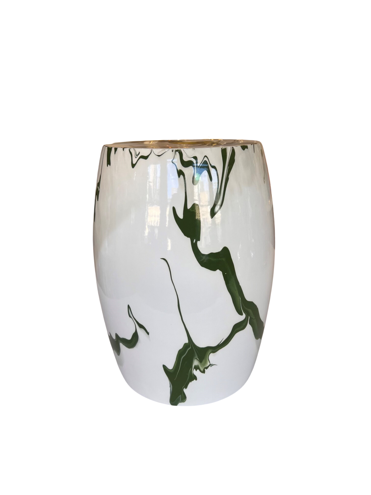 Marbleized Garden Stool