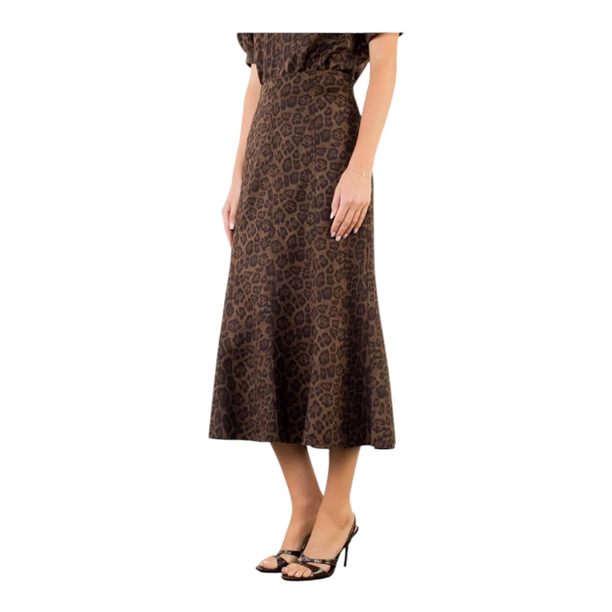 Animal Print Maxi Skirt