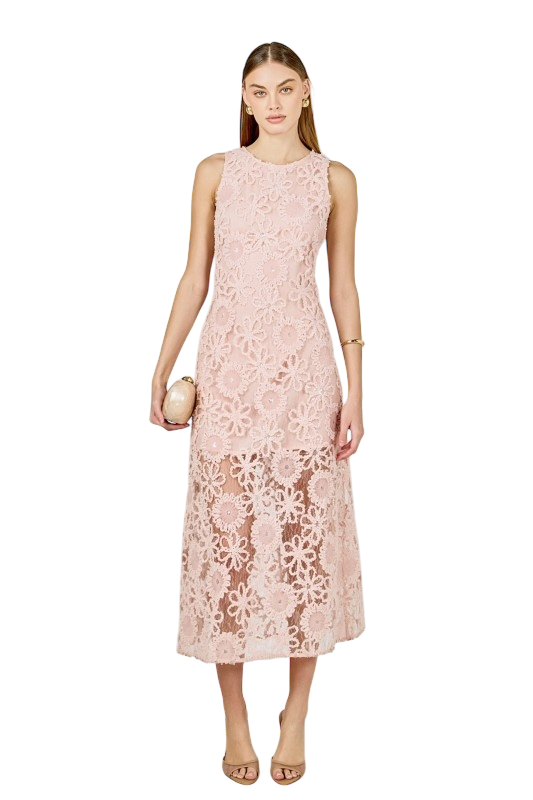 Lace Cami Midi Dress