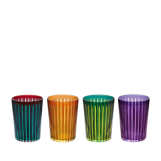 Prism Highball Glasses- Assorted (Set of 4)