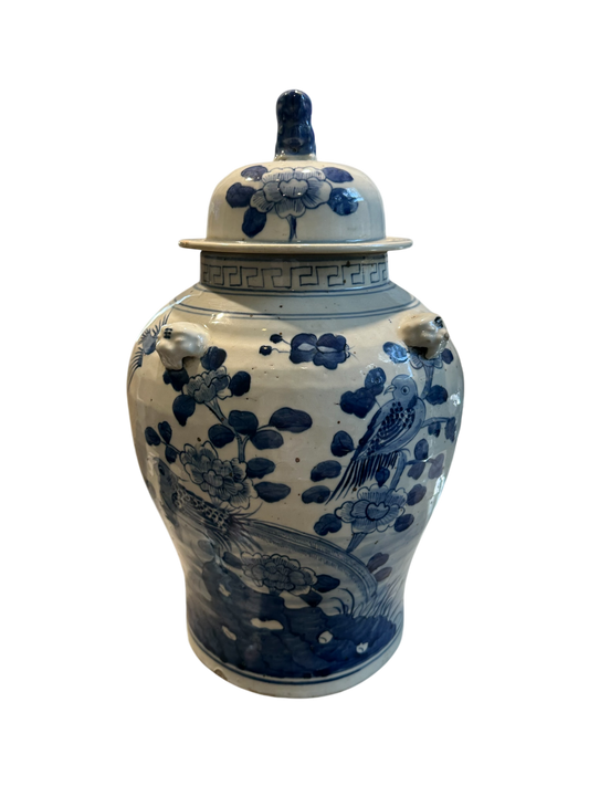 Bird & Floral Large Ginger Jar