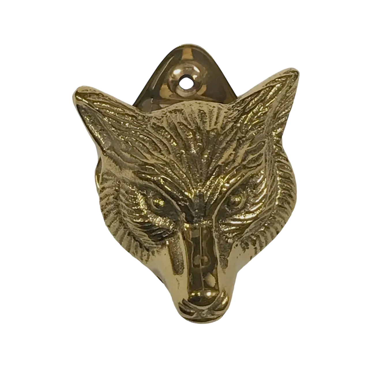 2-1/2" Solid Brass Fox Door Knocker