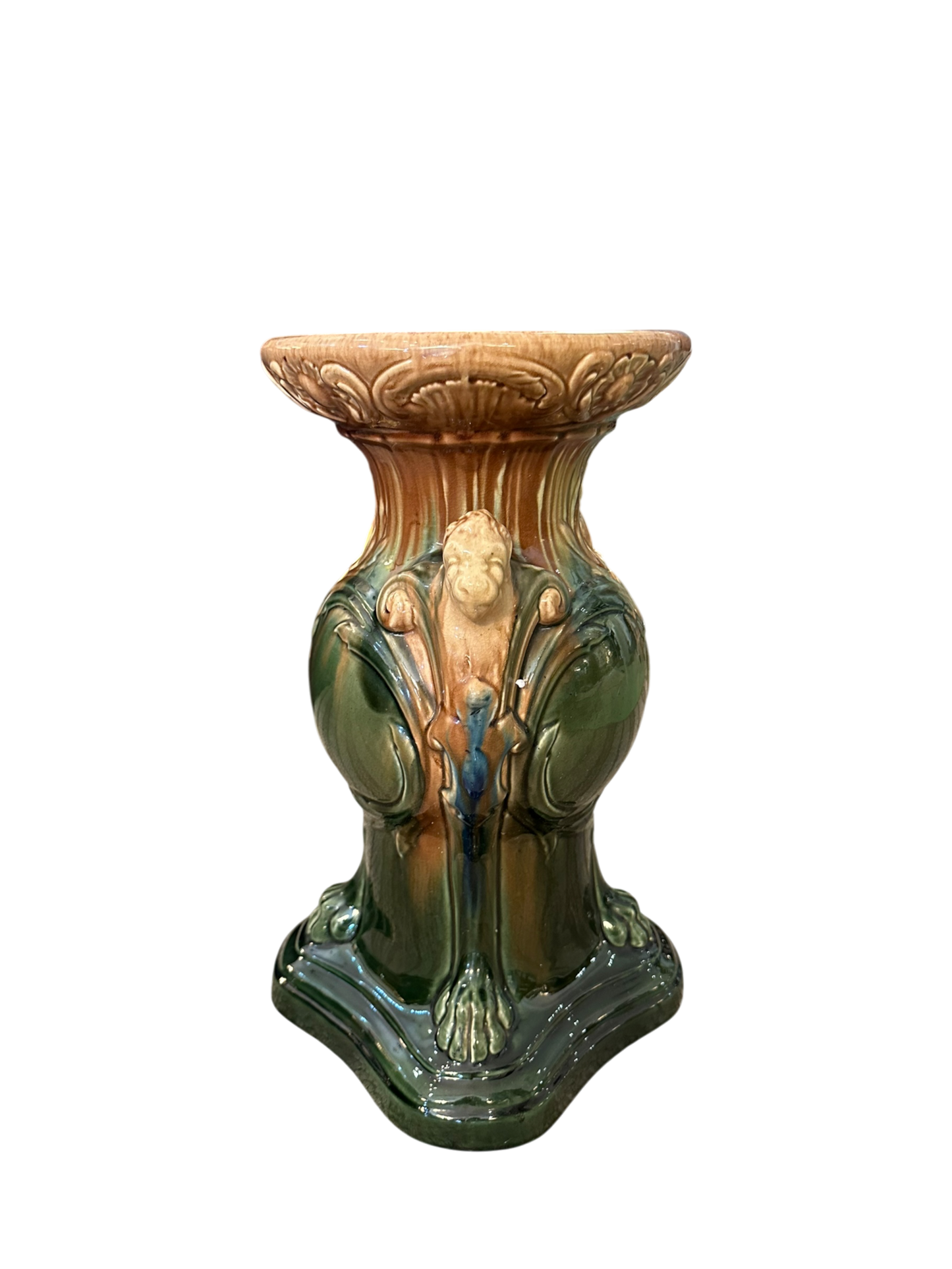 Antique Roseville Majolica Pedestal
