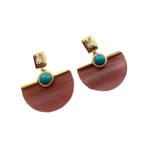 Half Moon Drop Earrings