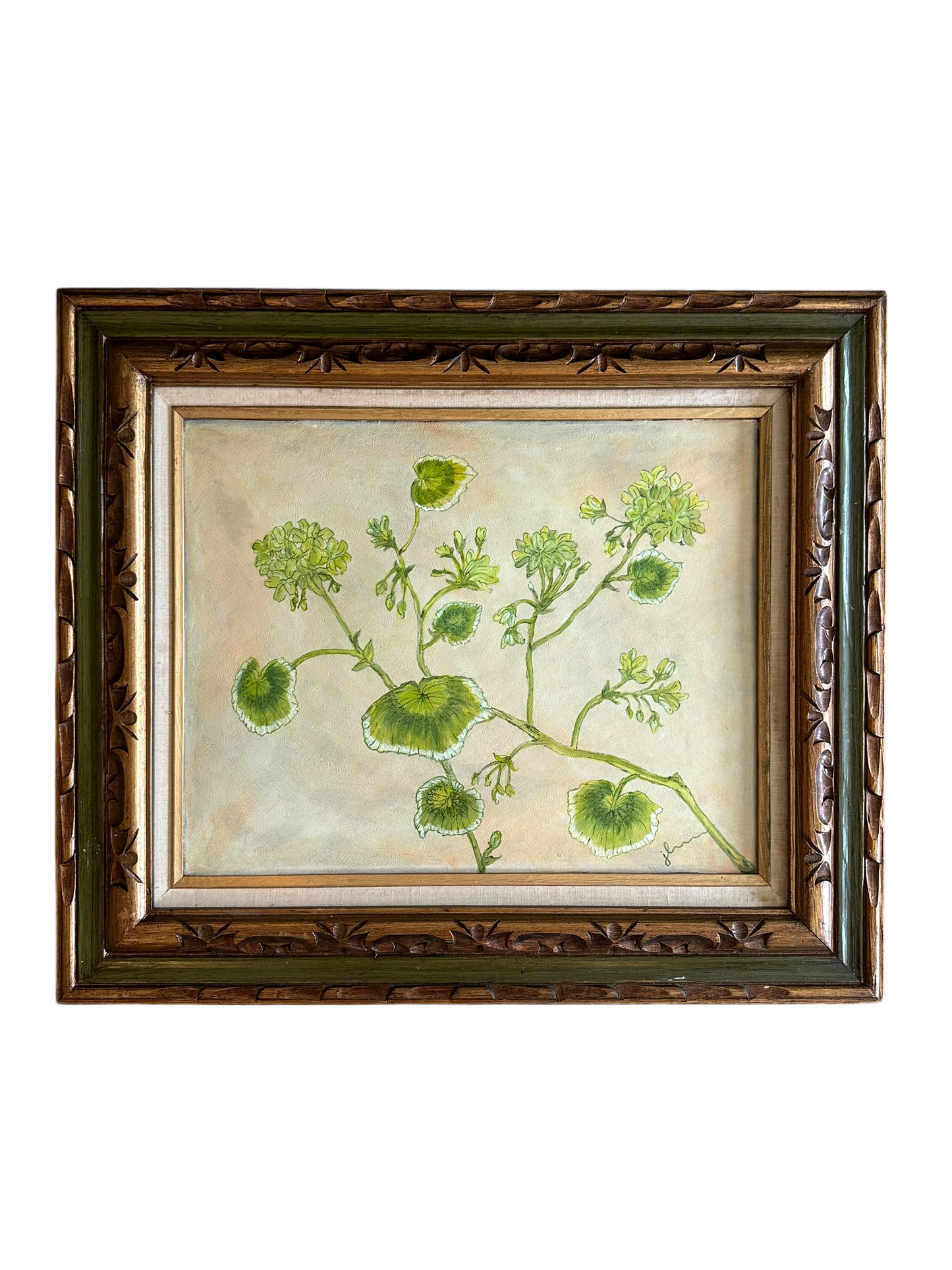 Jenn Leverett Art - Geraniums 24” x 28”