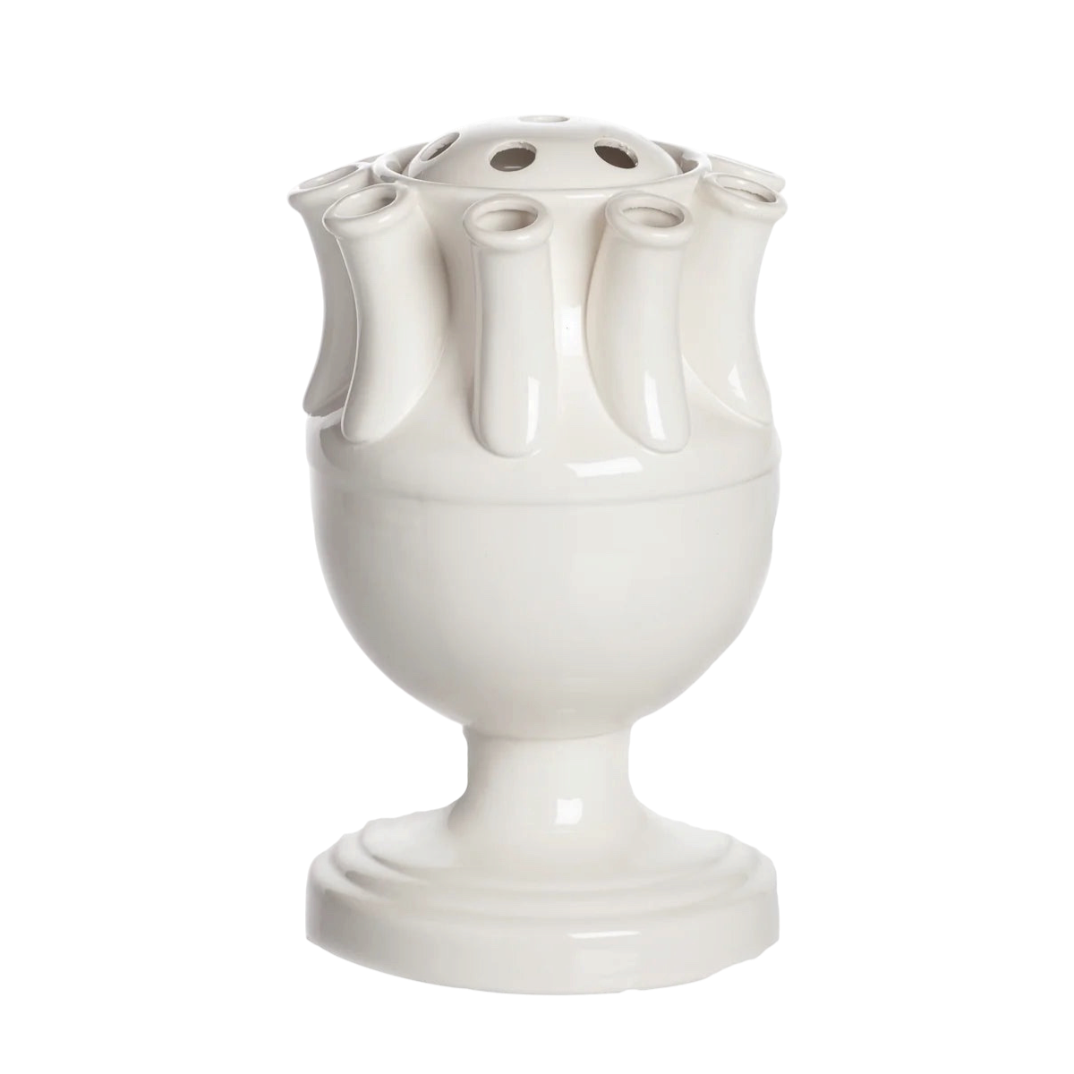 White Lidded Tulipiere
