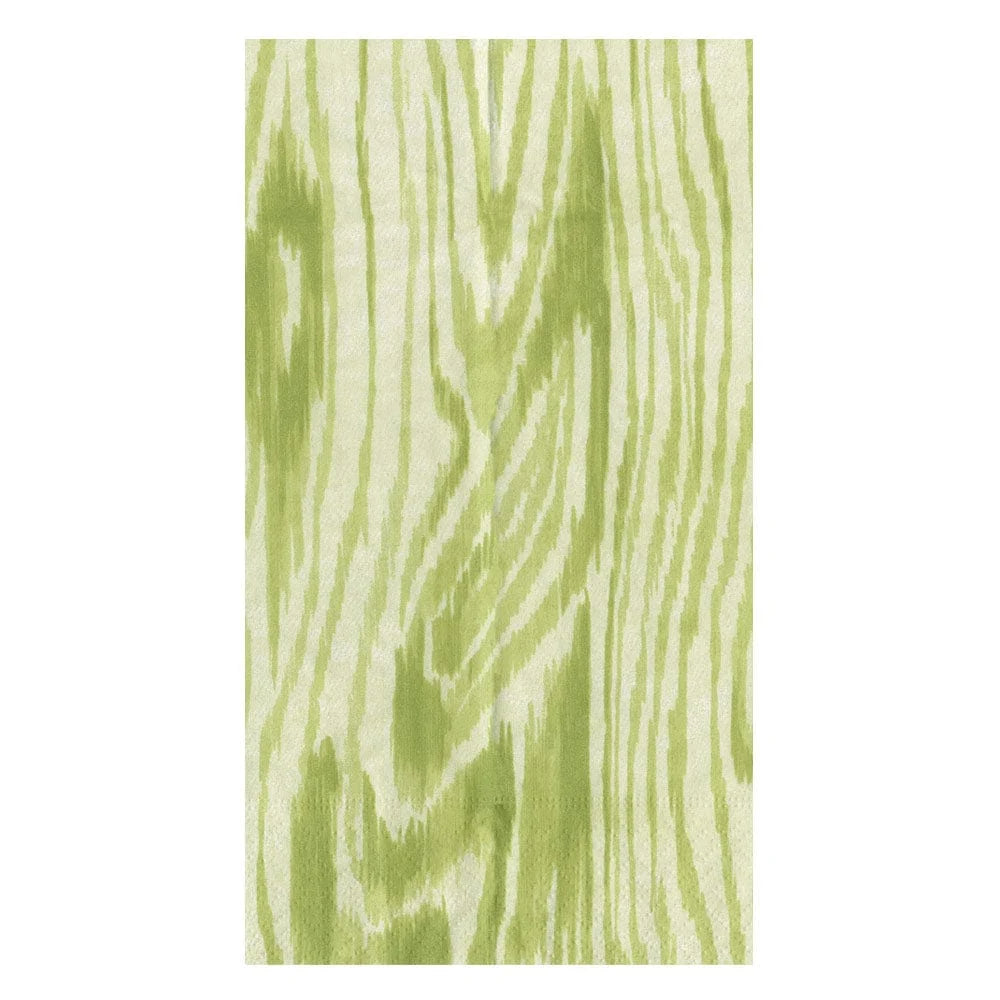 Woodgrain Moss Green Guest Towel Napkins - 15