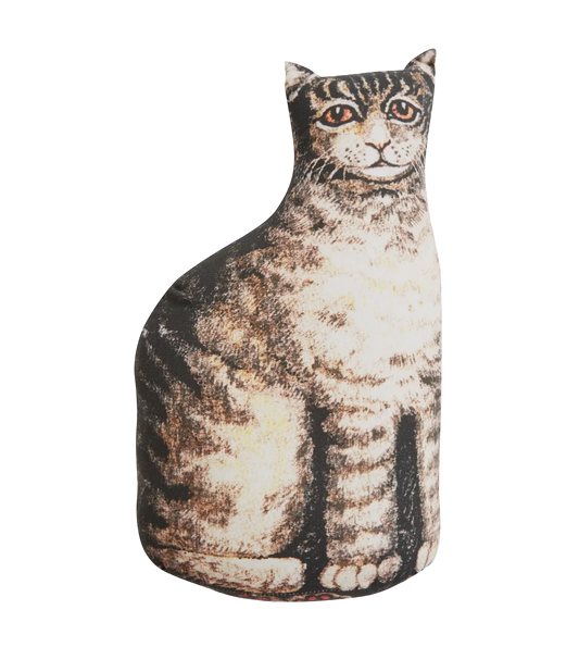 Tabby Cat Antique Toy Pillow