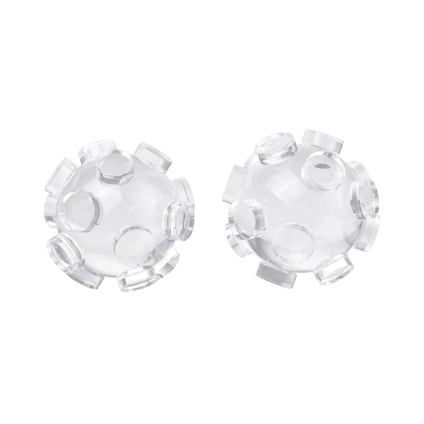 Suction Clear Crystal Bookends