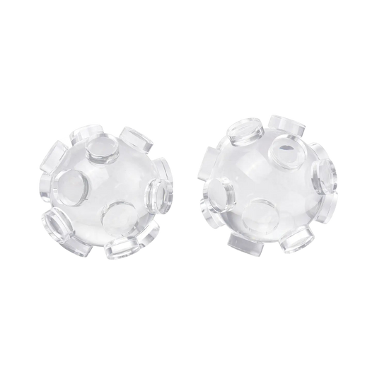 Suction Clear Crystal Bookends