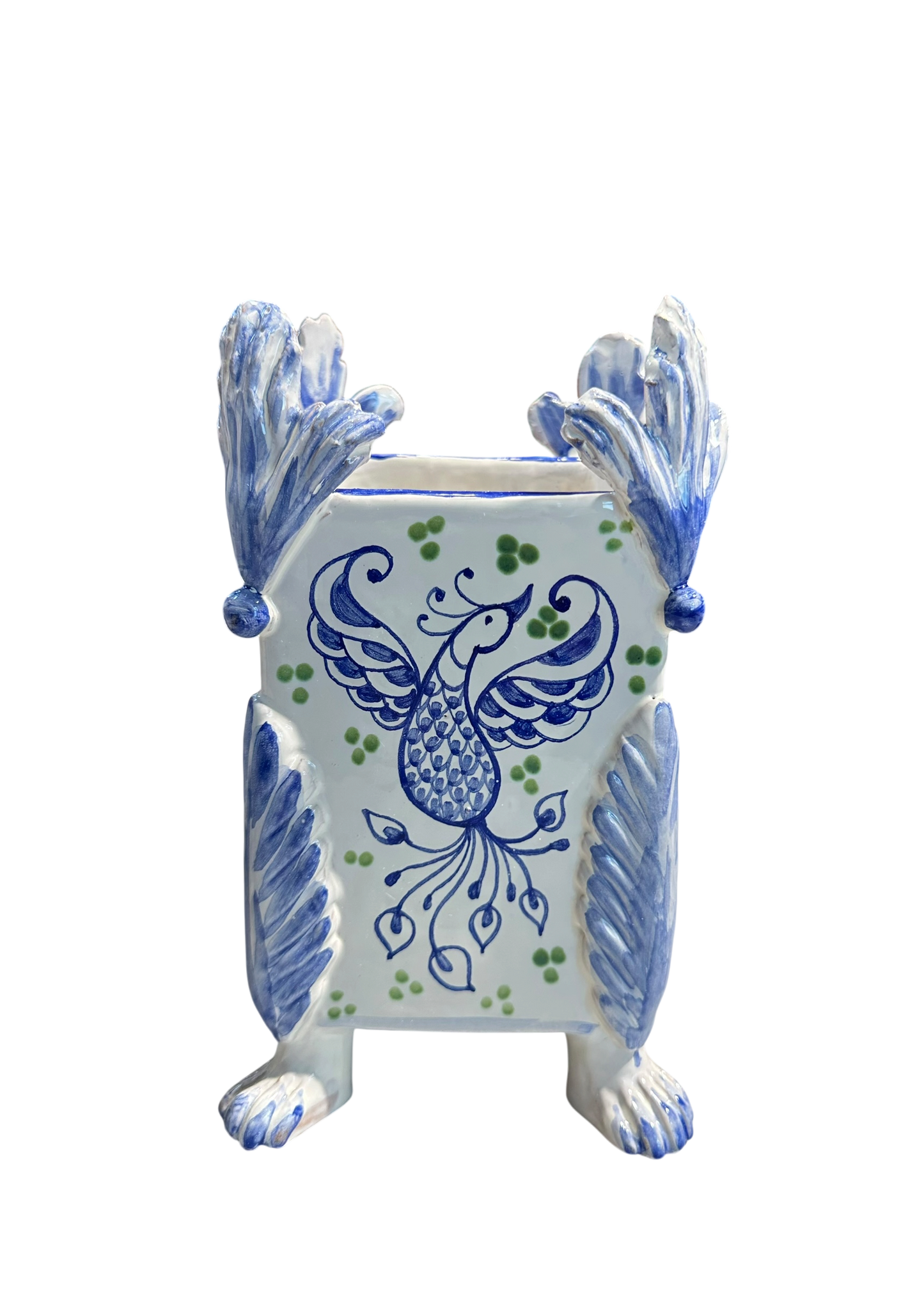 Garden Party Cache Pot w/ Phoenix