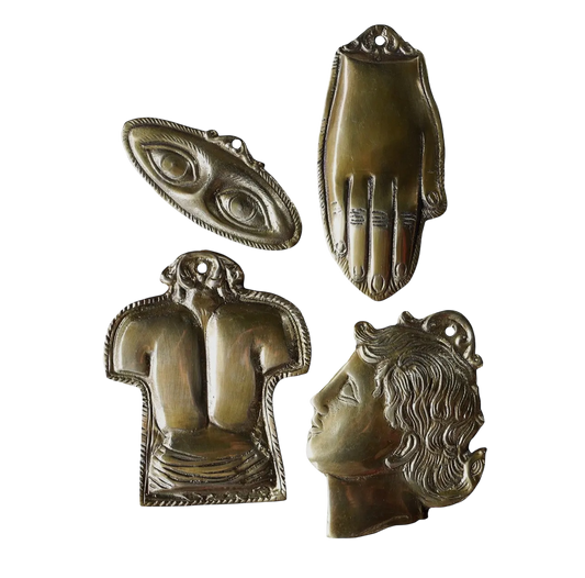 Solid Brass Milagro, Set of 4