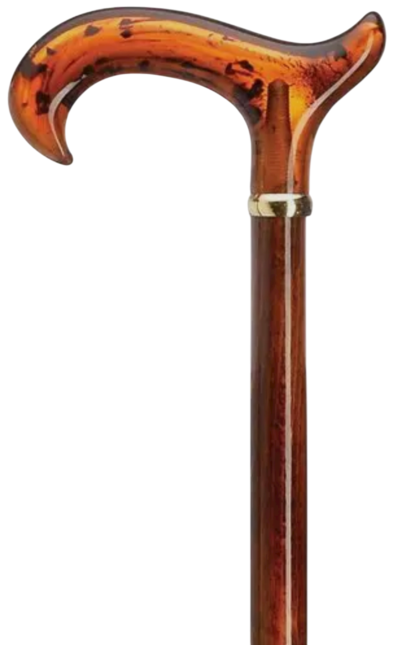 Amber Acrylic Derby Cane