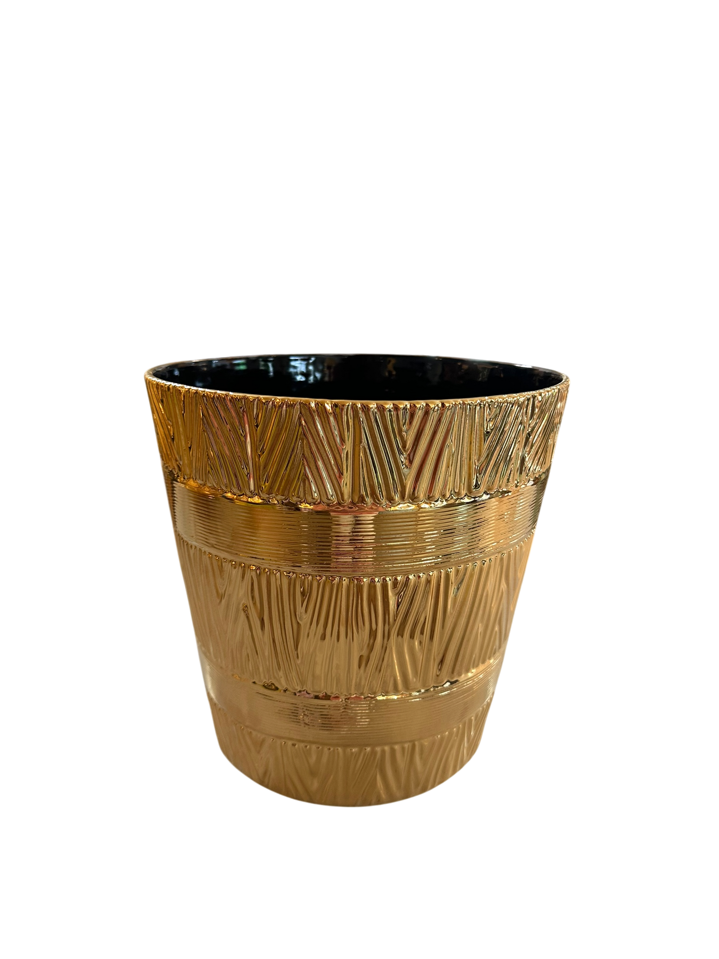 Faux Bois Barrel Ice Bucket