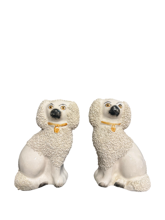 Staffordshire Confetti Poodle Pair - Mini