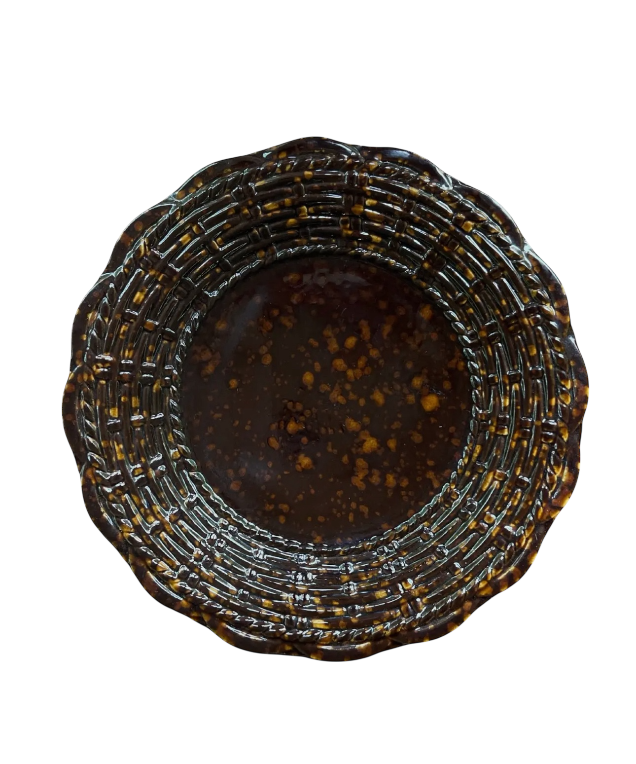 Basket Jubilee Dinner Plate in Tortoise