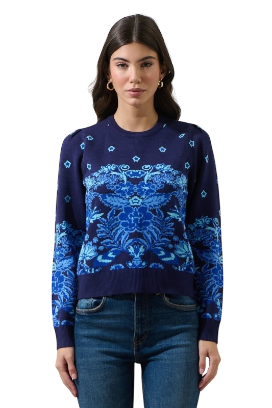 Moonlit Bay Pleated Sweater