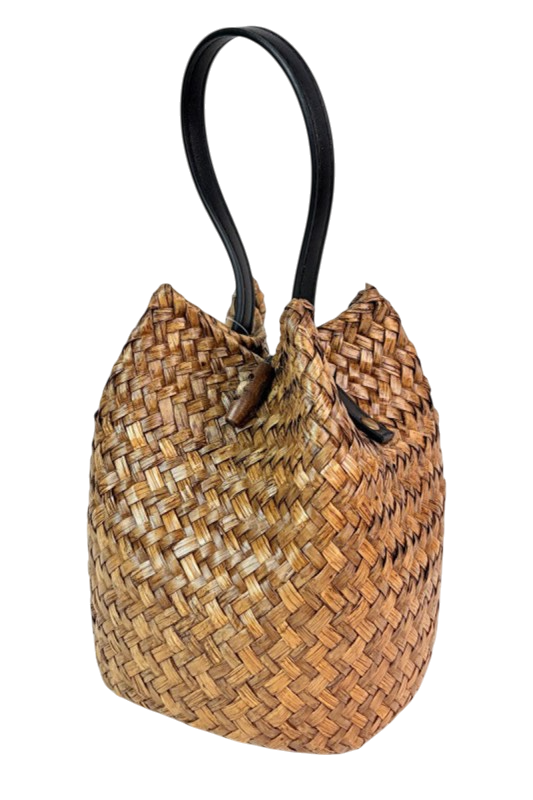 Rattan Bucket Bag