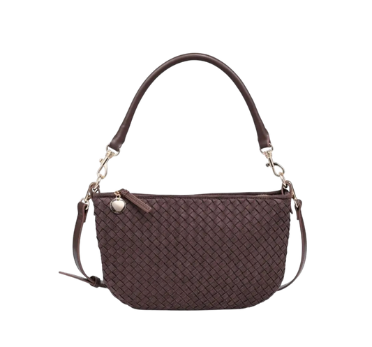 Chocolate Woven Crossbody