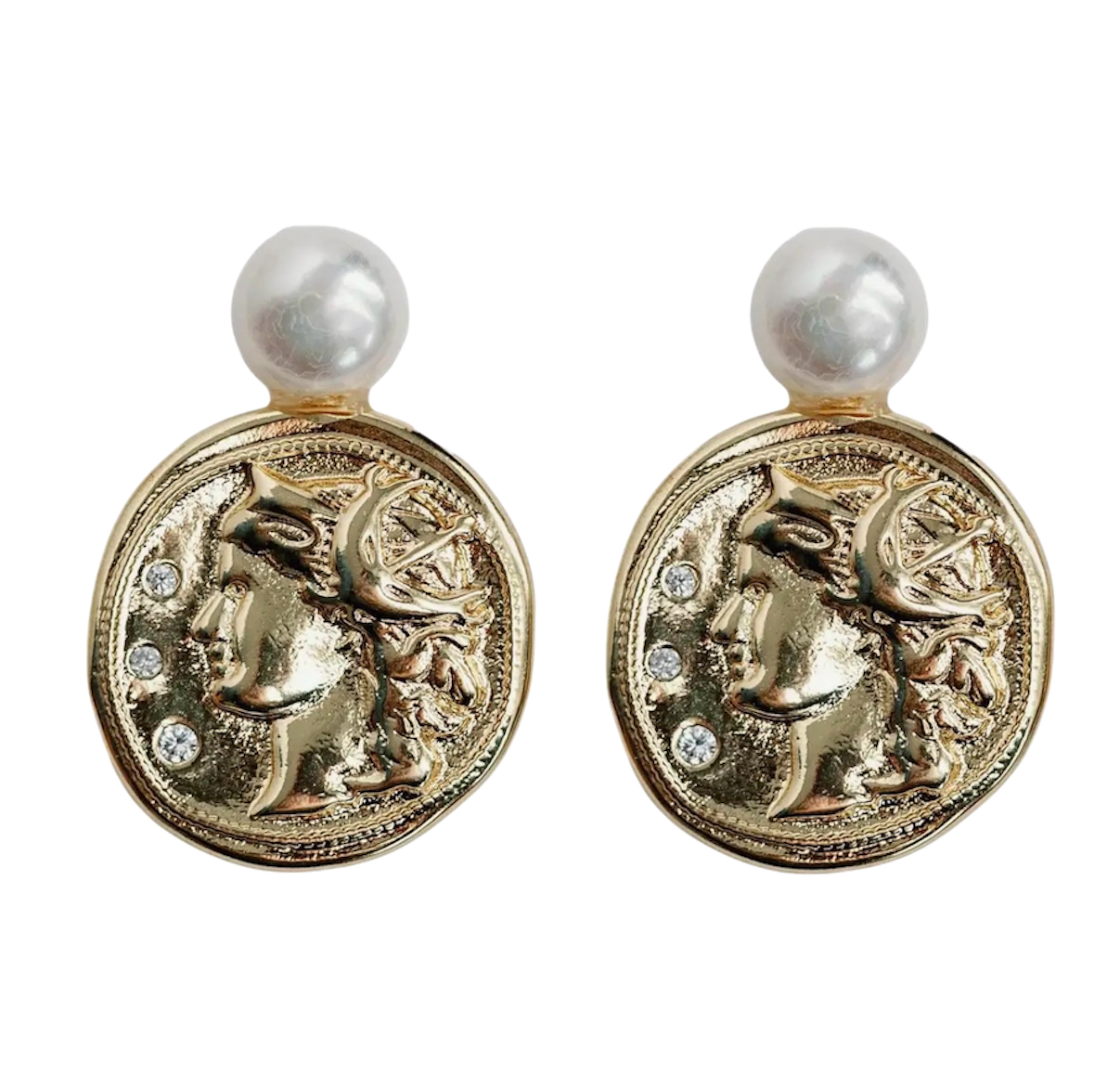 Gold Coin Earrings