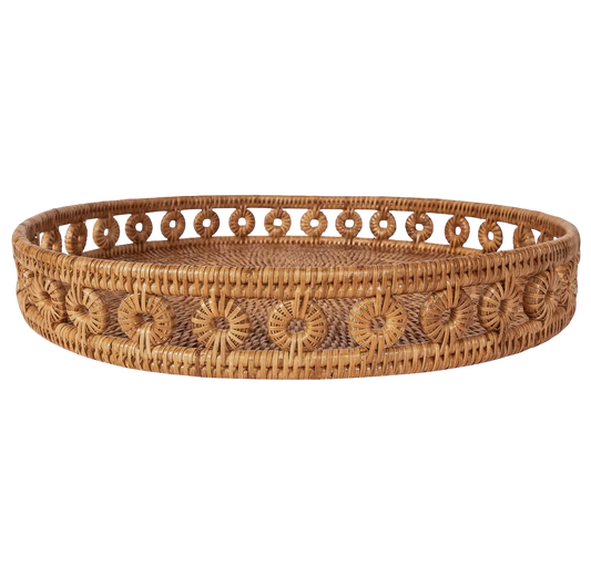 Rattan Round Tray