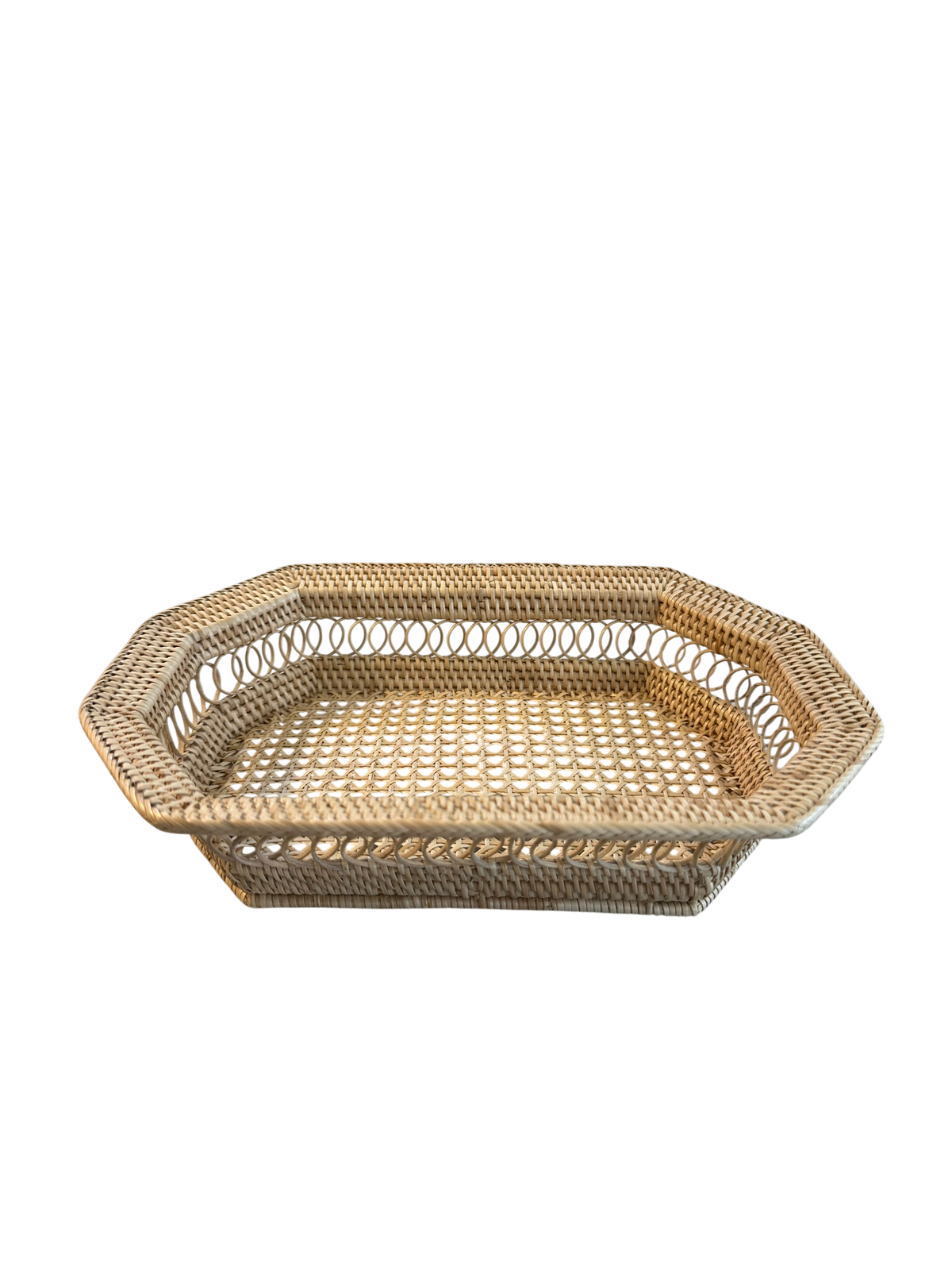 Small Rectangle Rattan Tray Basket