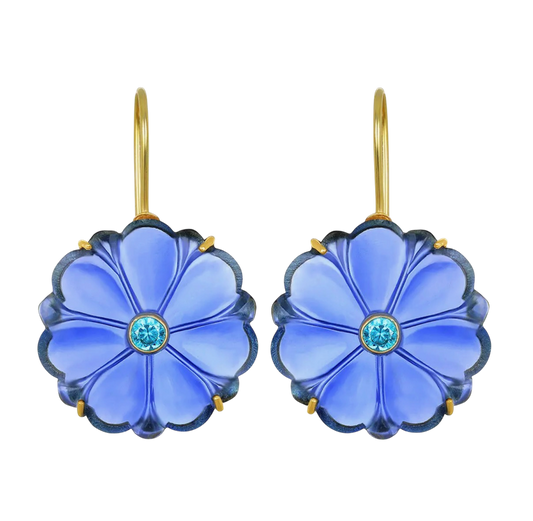 Magnolia Earring - Indigo