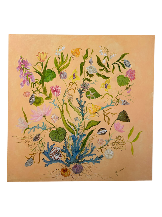 Jenn Leverett Art - 43” x 43” Coral Tree of Life