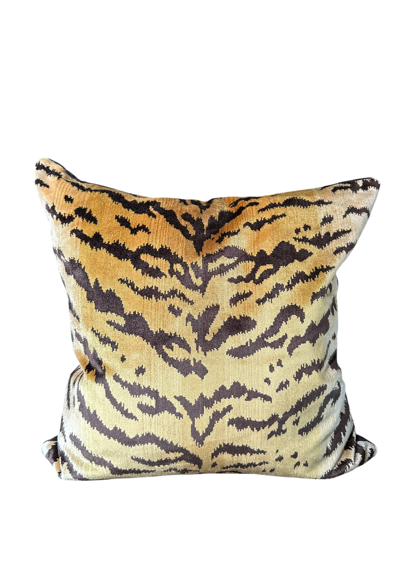 22” x 22” Brown Tiger Pillow