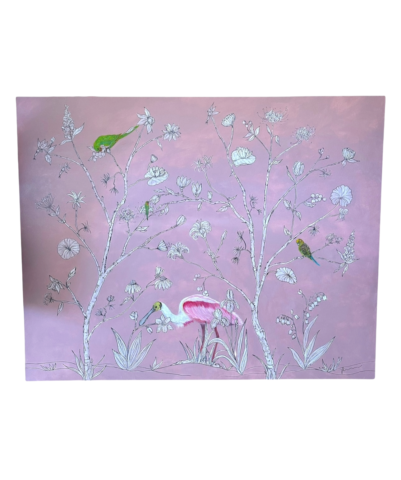 Jenn Leverett Art - Reverse
Chinoiserie 48" x 60"
