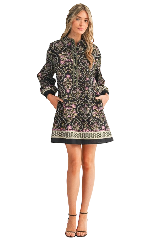 Geometric Border Print Mini