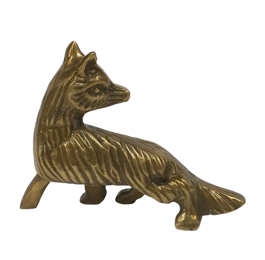 4-1/4" Antiqued Brass Sly Fox