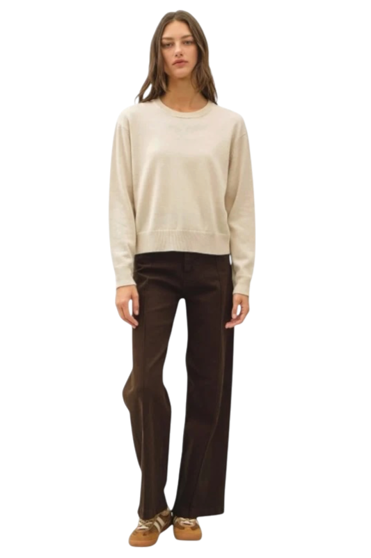 Knit Crewneck- 3 Colors