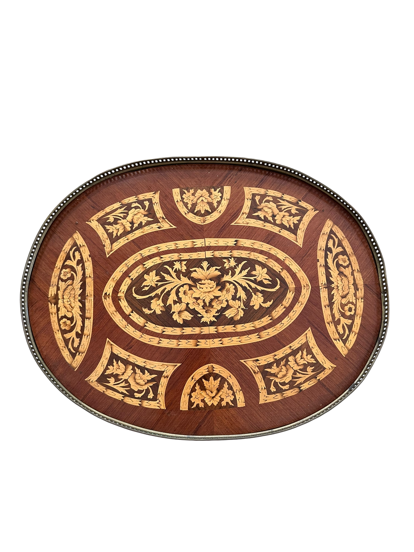 Pair of Baroque Inlay Side Tables