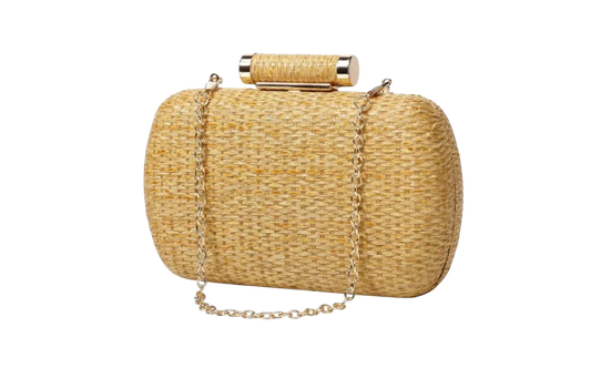 Raffia Clutch