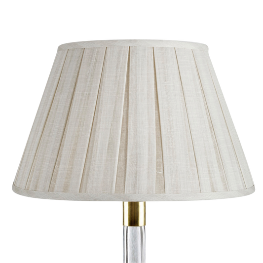 Fermoie Box Pleat Cream Moire Lampshade