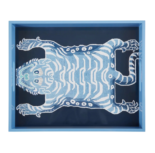 Tiger Rectangular Lacquer Tray