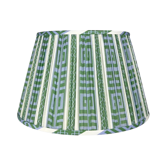 Greek Key Pleated Shade