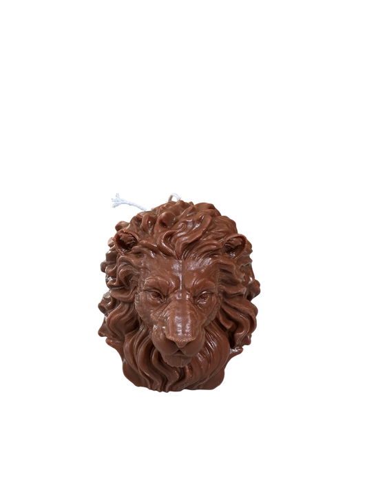 Large Lion Head Candle