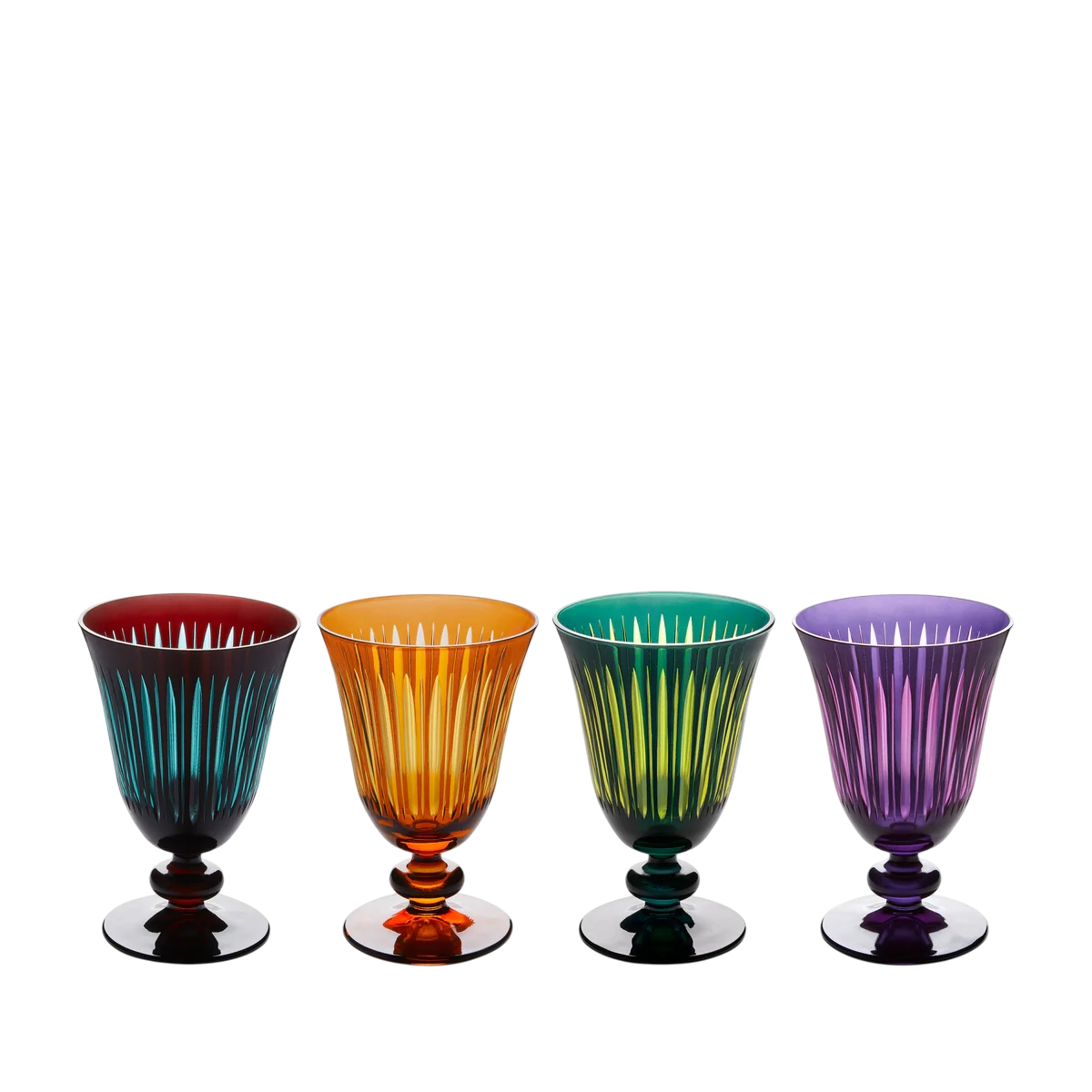 Prism Wine Glasses - Assorted (Set of 4)