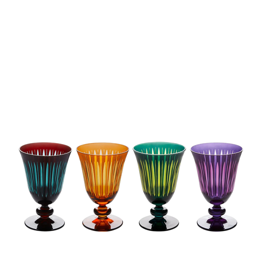 Prism Wine Glasses - Assorted (Set of 4)