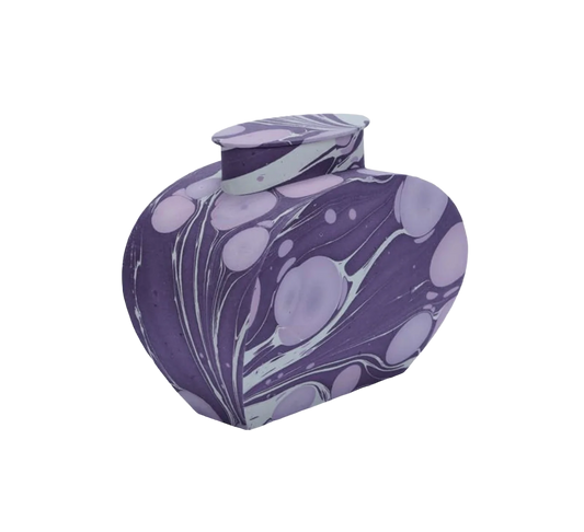 Lilac Marbled Jar