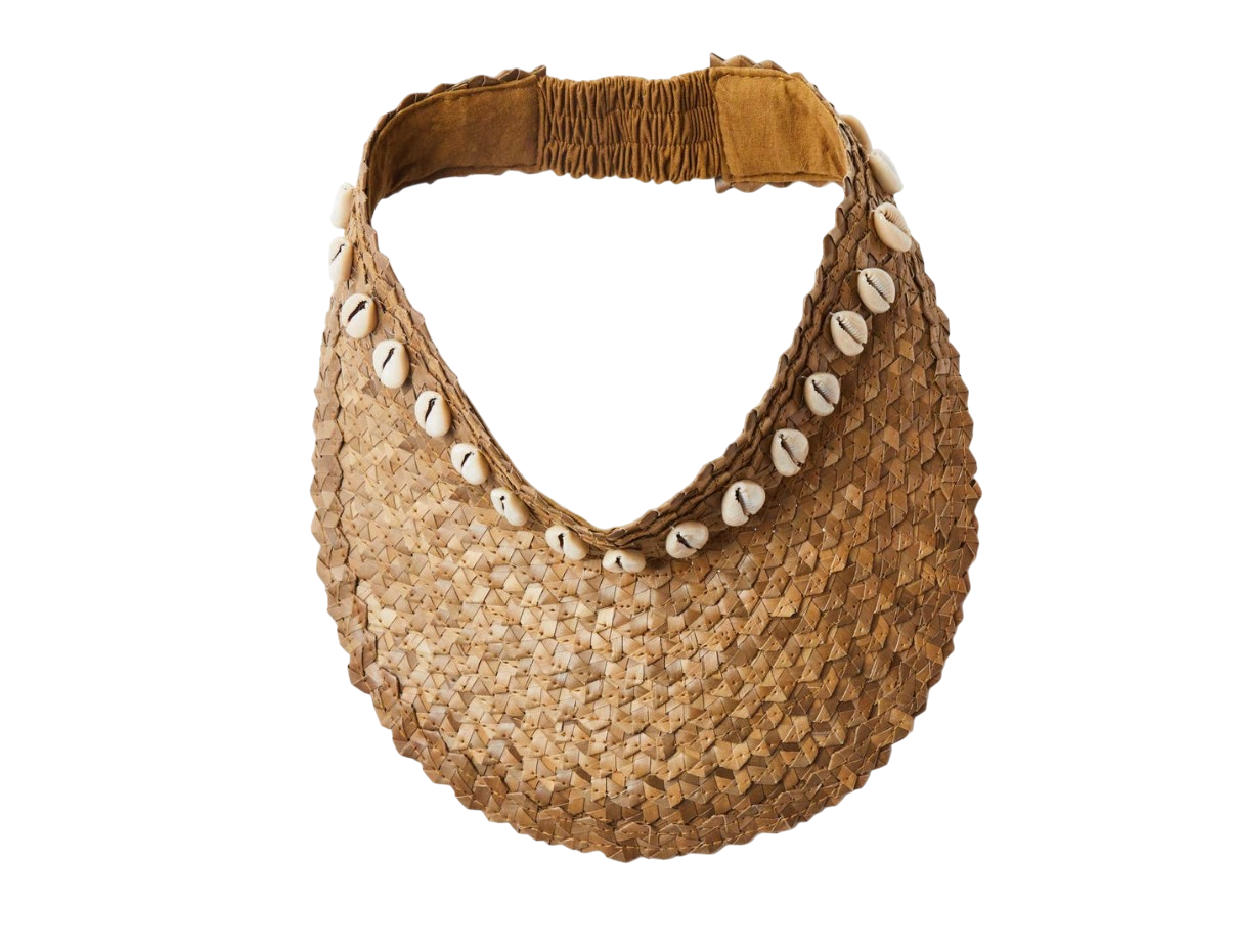 Raffia Visor Hat
