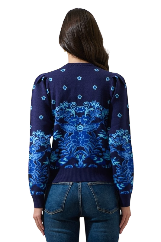 Moonlit Bay Pleated Sweater