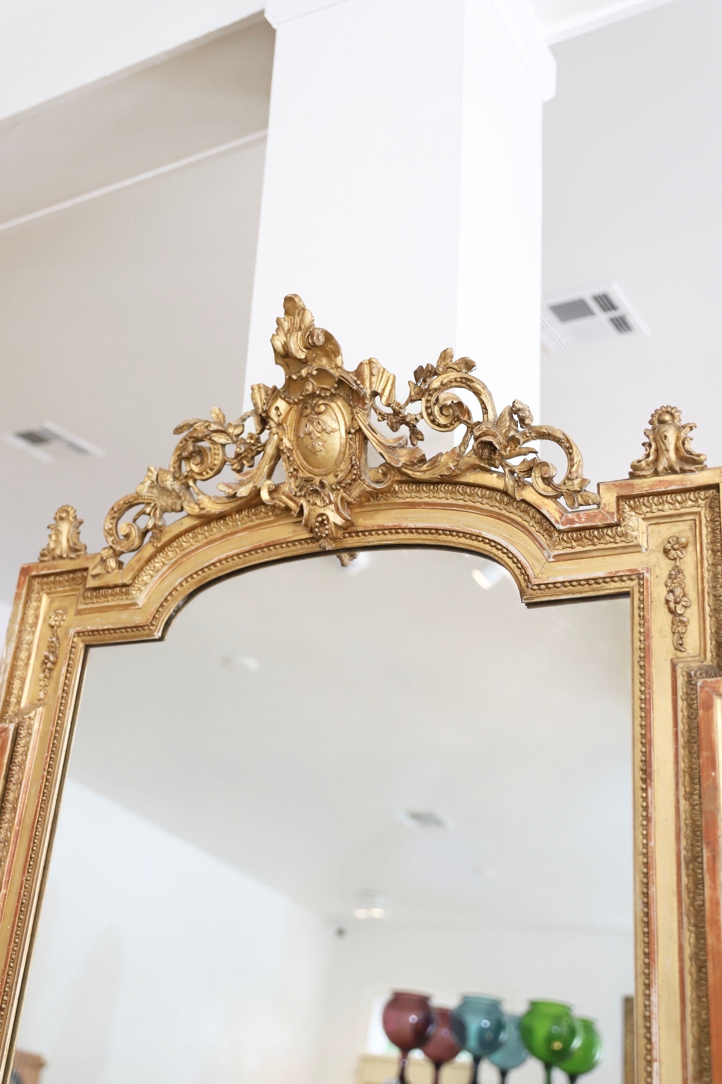 Louis XVI Mirror with Crest Cartouche