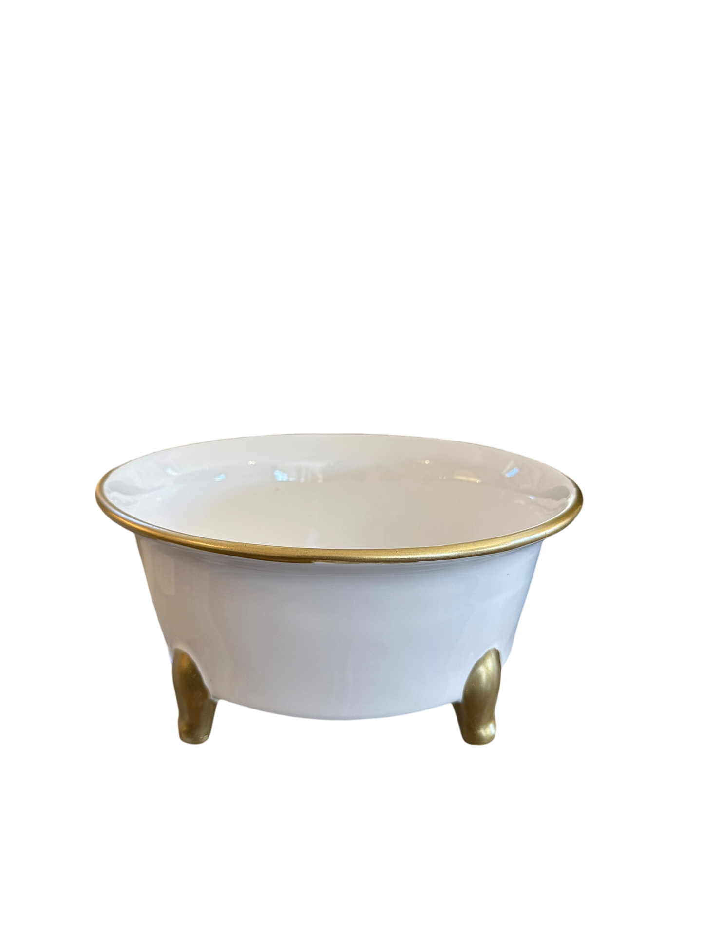 White & Gold Footed Centerpiece