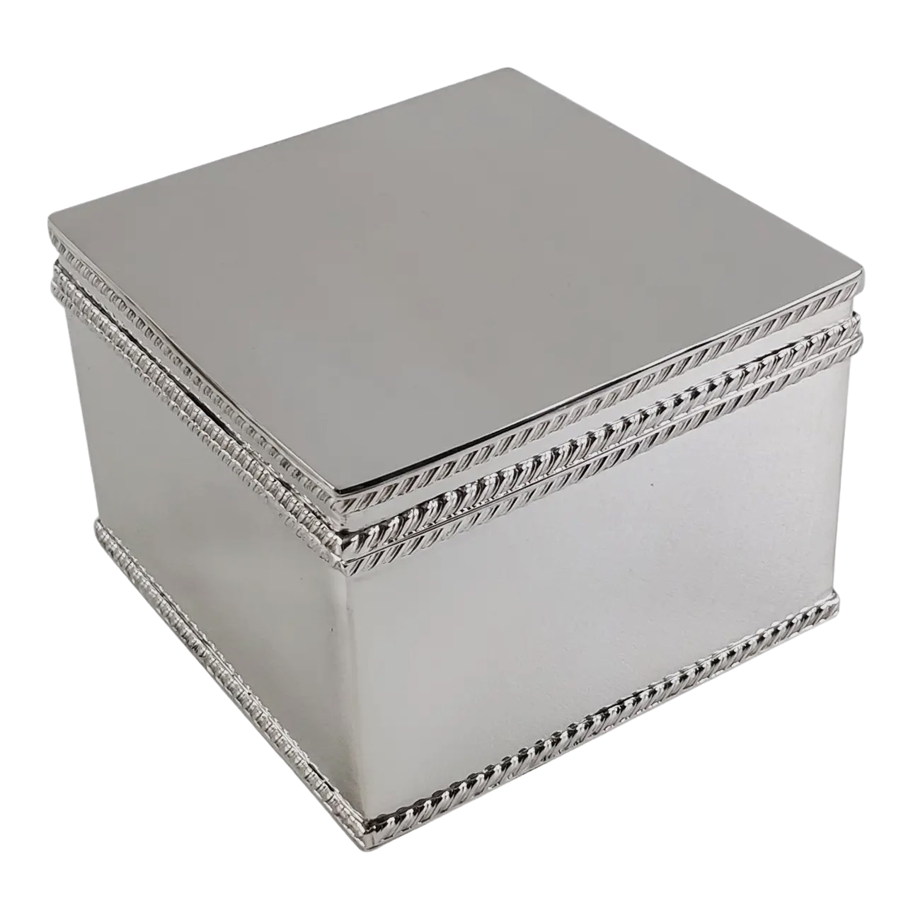 Biscuit Box English Silver Plate