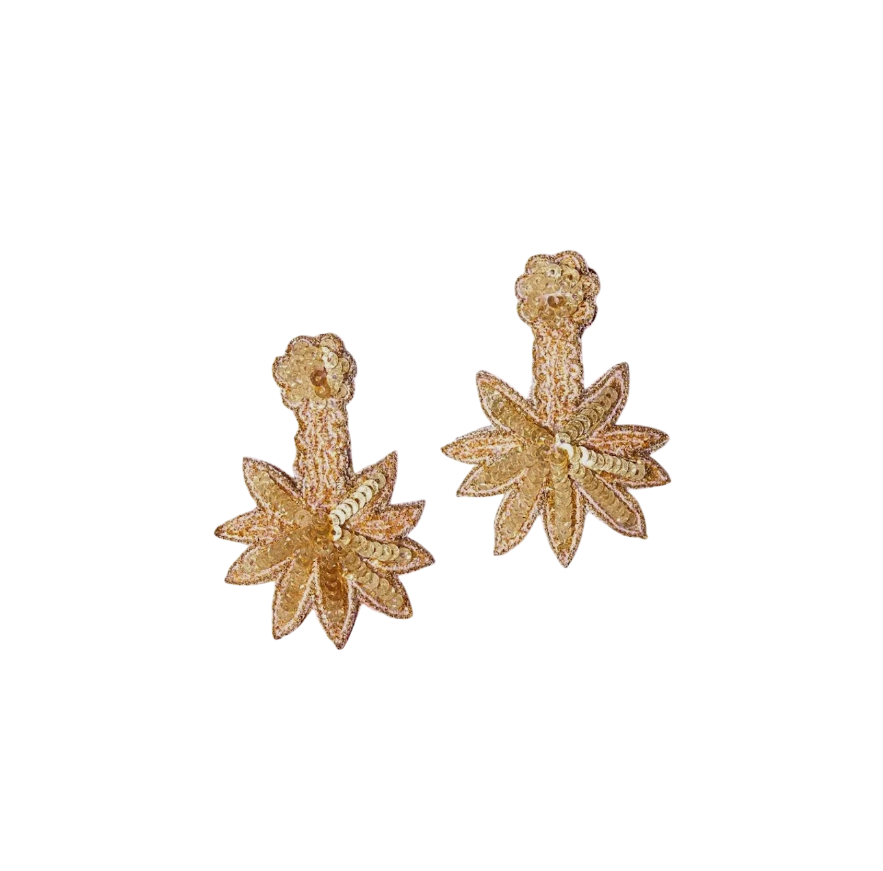 Golden Palm Earrings