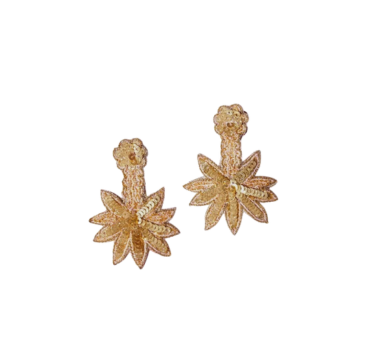Golden Palm Earrings